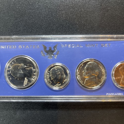 1967 US Special Mint Set SMS 5 Coins with 40% Silver Kennedy Half Dollar and Box - Picture 6 of 21