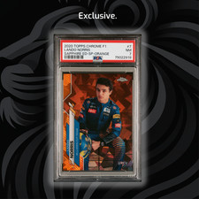 PSA 7 - /25 Lando Norris #7 - Sapphire Edition SP Orange - 2020 Chrome F1