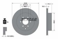 Textar Bremsscheibe Hinten FüR MERCEDES-BENZ Passend FüR Nissan Renault