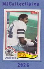 1982 Topps #327 Everson Walls RC VG- Dallas Cowboys Rookie Card. rookie card picture