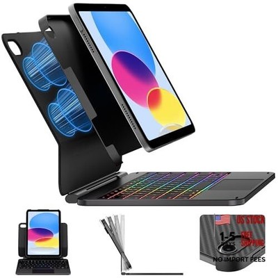  Edge+ iPad 11th 10th Gen Case with Keyboard (11'' 2025 A16 & 10.9'' Space Black