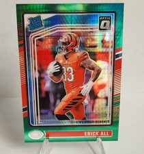 2024 Panini Donruss Optic - Rated Rookie Erick All #233 Green Hyper Prizm (RC)
