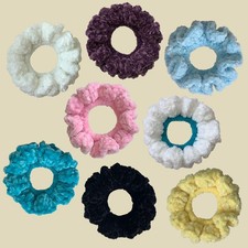 Velvet Crochet Scrunchie Sold Individually