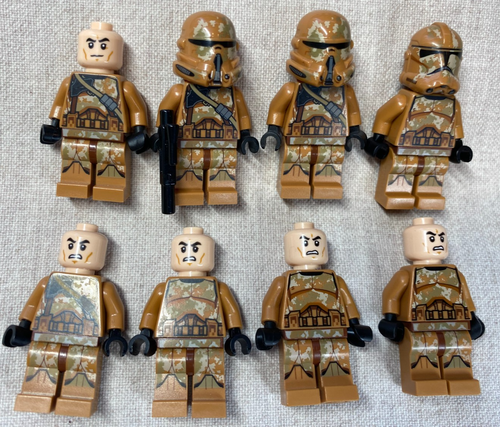Authentische Lego Minifigur Menge 8 Star Wars Figuren Orange Camo Stormtroopers