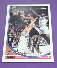 Topps 1993-94 J.R. Reid #37 San Antonio Spurs Basketball Card