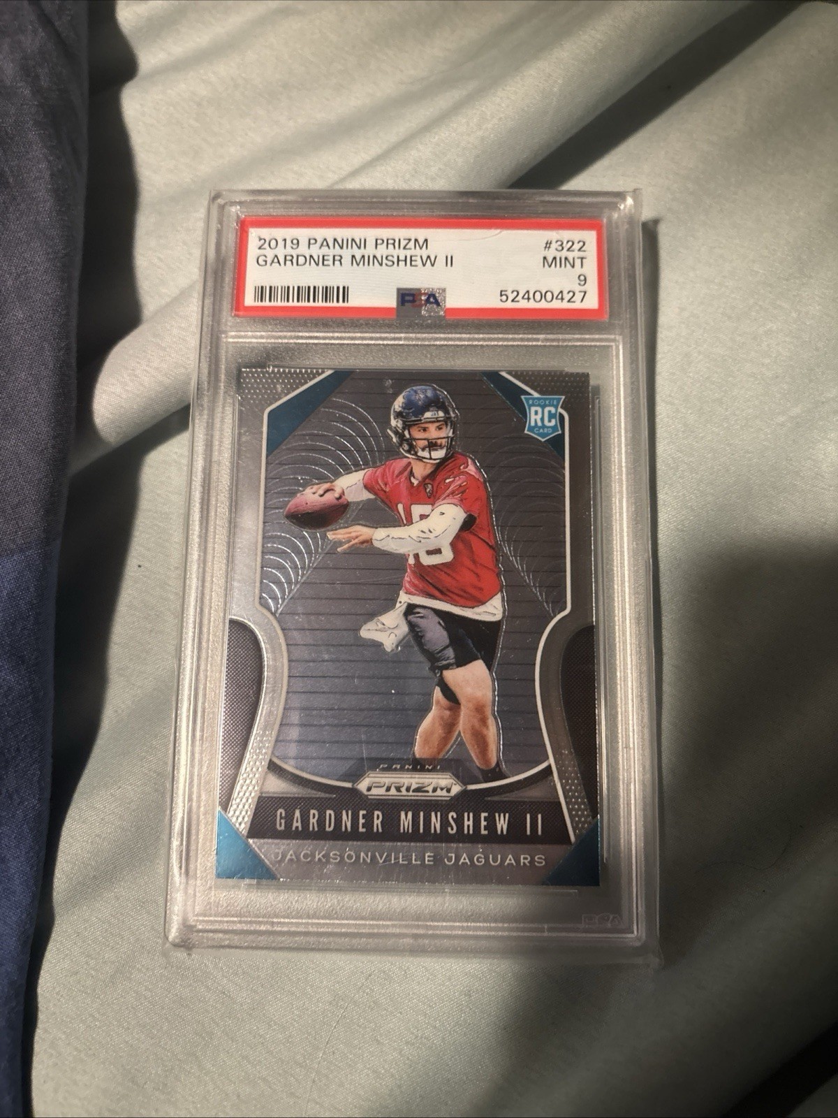 2019 Panini Prizm Rookie Gardner Minshew II #322 Jacksonville Jaguars PSA 9