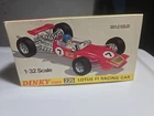 Dinky 225 Lotus F1 Racing Car In Original Box Minty Vtg 1/32 Diecast Model NICE!
