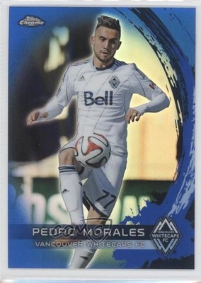 2014 Topps Chrome MLS Blue Refractor 17/99 Pedro Morales #90 Rookie RC 0c2