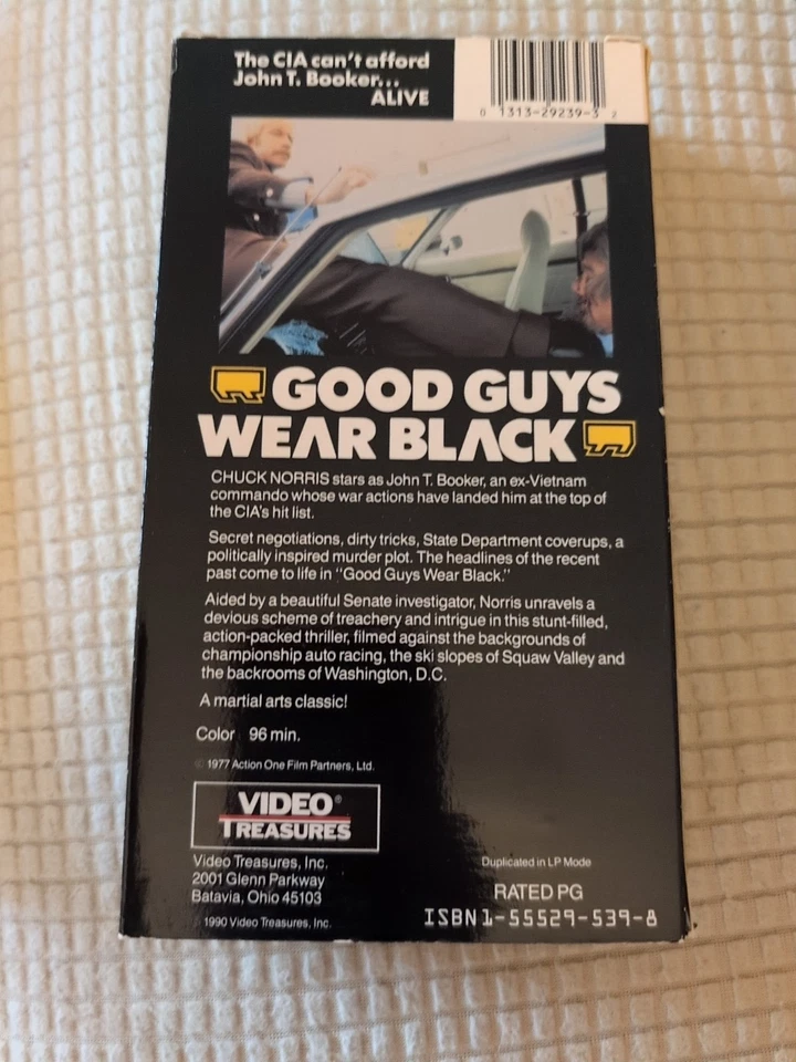 Good Guys Wear Black VHS Video Treasures Chuck Norris - Image 2 of 3