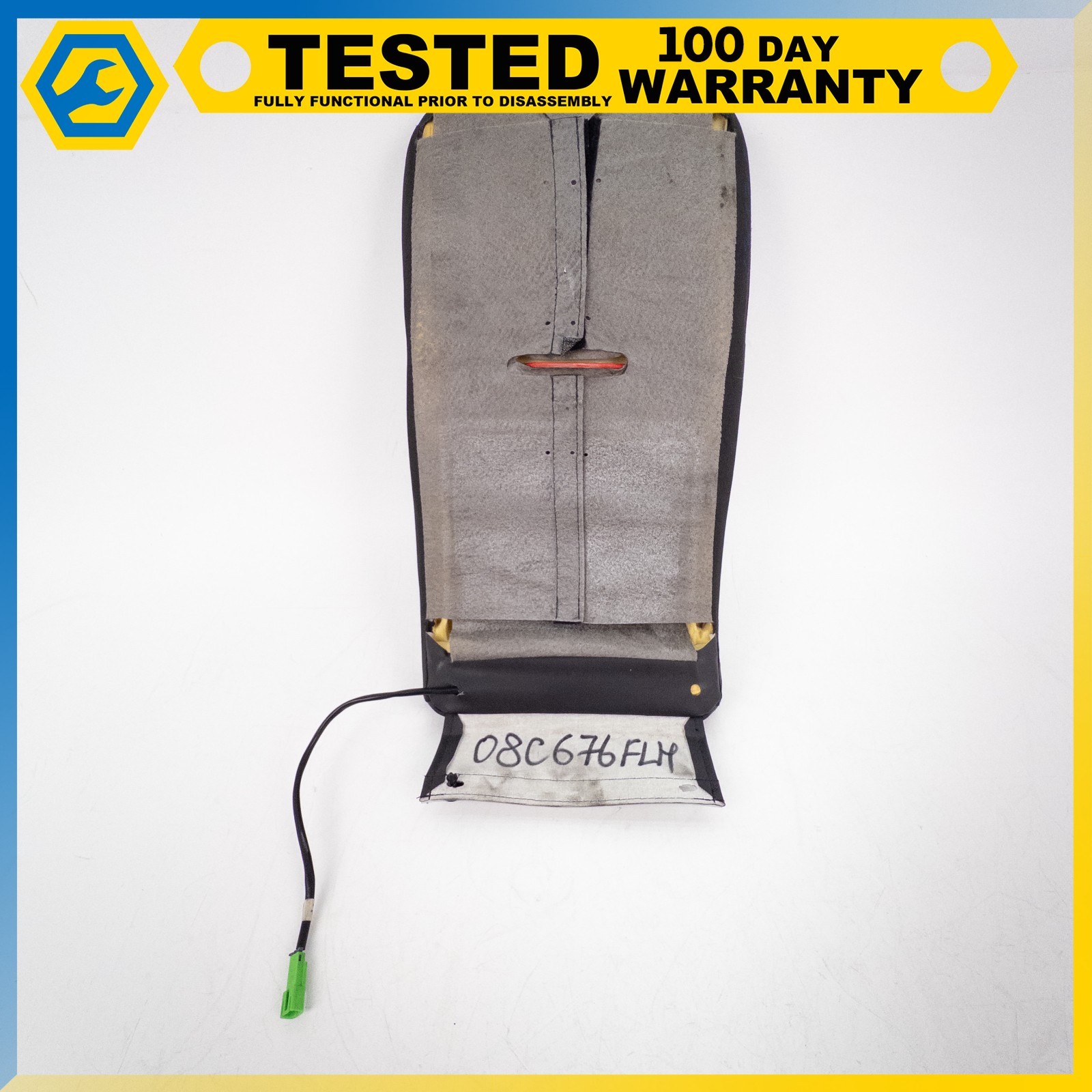 05-11 CHEVROLET CORVETTE C6 FRONT LEFT SIDE TOP UPPER SEAT CUSHION BLACK OEM