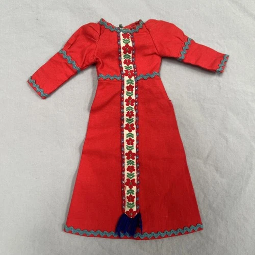 VINTAGE 1971/1972 Kenner Blythe Doll Tagged Outfit - Roaring Red Dress