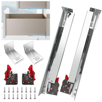 Sulawskys 21 Undermount Soft Close Drawer Slides Concealed Full Extension