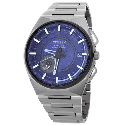 Citizen Satellite Wave X 45mm Super  Titanium GPS World Time Watch CC3097-52L
