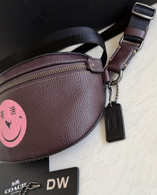バッグ Coach waist bag/pouch COACH X YETI OUT'S REXY BELT BAG/FANNY PACK BLACK/MULTI OXBLOOD