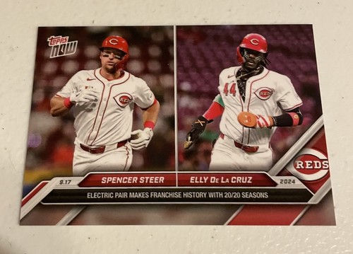 2024 Topps Now 712 Spencer Steer / Elly De La Cruz