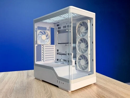 Aerocool P500A White ATX Mid-Tower mit Panoramaglas & 4x ARGB Lüftern