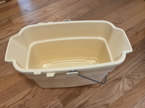 Rubbermaid 14.2 Qt Beige Roughneck Utility Bucket Heavy Duty #038A - Vintage - Picture 6 of 7