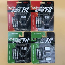 4 X 3 Pack Nockturnal Fit Universal Lighted Nocks 6 Green & 6 Red New Sealed