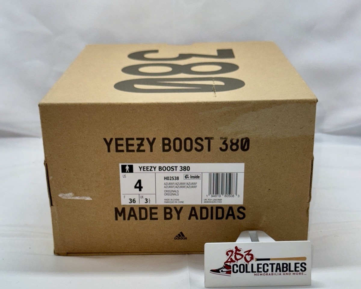 adidas Yeezy Boost 380 Azure H02538 Size 4 Men Used w/ Box – Rare