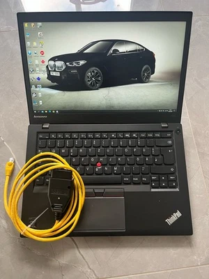 MARKENLOS BMW Diagnose- & Codiersystem 2025 – Komplettset mit Laptop + ENET & K+DCAN Kabel