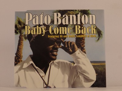 PATO BANTON BABY COME BACK (G41) 4 Track CD Single along with Picture Sleeve VIR