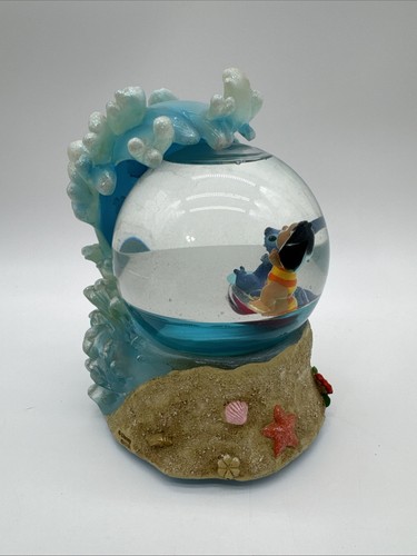 Disney’s Polynesian Resort Surfing Lilo & Stitch Musical Schneekugel Statue RAR - Bild 6 von 11