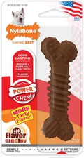 Nylabone Dura Chew Power Chew Textured Ring Bone, Small Dog Chew Toy, Flavor