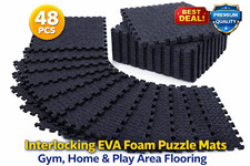 48PCS Interlocking EVA Foam Puzzle Mat   Gym Home Exercise Soft Flooring Tiles