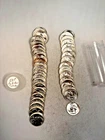 1958P WASHINGTON QUARTER 90% SILVER CH. BU BRILL. UNC. 40 COIN ROLL TYPE B REV.