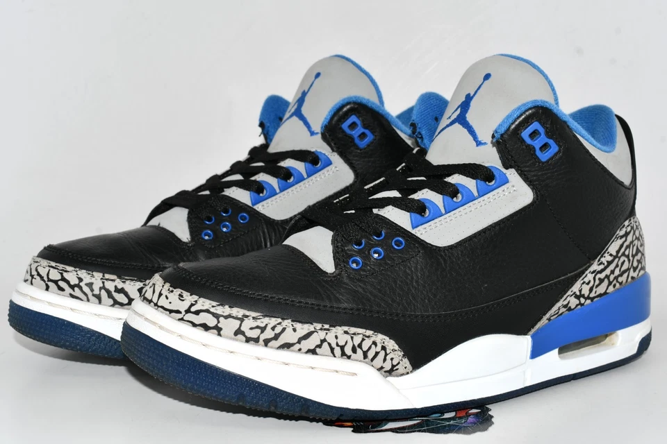 Air Jordan 3 Retro Sport Azul 2014 Estilo # 136064-007 Talla 9 Foto 3 de 4