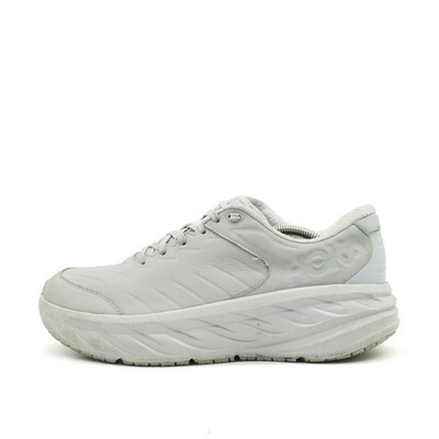 Hoka One Herren Bondi SR Wide Schuhe EU 45 1/3 Weiß 1129350 HMLR Leder