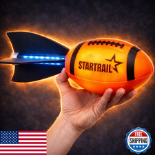 Glow in Dark LED Light-Up Football for Kids 6 Outdoor Evening Play Games