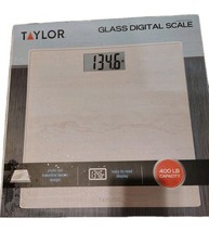 New Taylor Glass Digital Body Scale Platform 400 lb Capacity