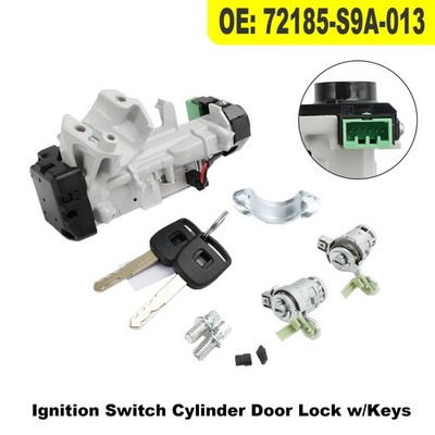 Ignition Switch Cylinder Door Lock 72185-S9A-013 w/Key Für Honda Element CR-V