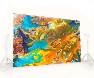  Original abstraktes Gemälde auf Leinwand   Abstract Art 40x60 cm 