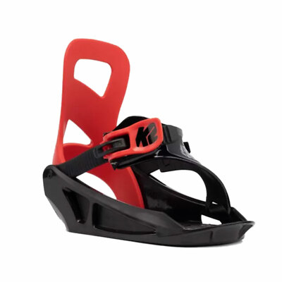 K2 Mini Turbo Kinder Snowboardbindung Freestyle Snowboard Bindung Schwarz Rot