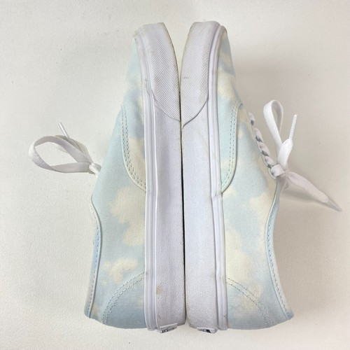 Vans Shoes Unisex M 6.5/W 8 Blue White Clouds Canvas Low Top Sneakers - Picture 11 of 16
