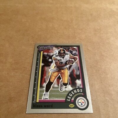 2022 Classics Hines Ward Steelers Legends Premium Chrome 124 Free Shipping