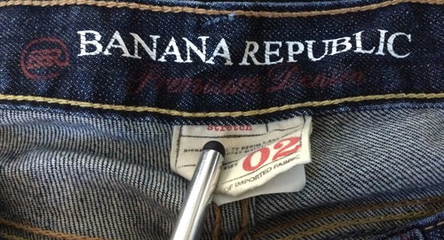 Banana Republic Damengröße 2 moderne Skinny Capri Denim blaue Jeans hergestellt in den USA - Bild 3 von 7