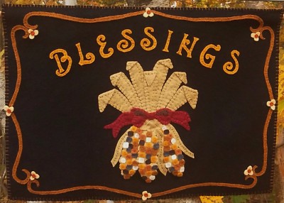 ~*PATTERN*~Blessings~Indian Corn~Wall Hanging~Fall/Autumn/Thanksgiving PATTERN