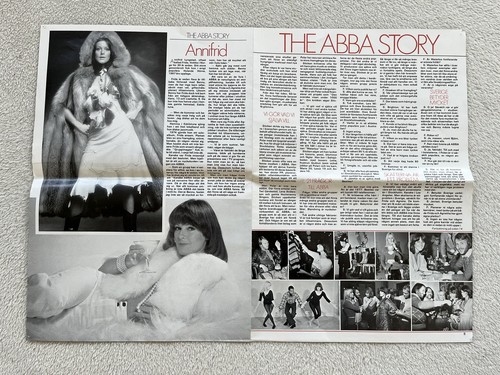 ABBA 1976 AGNETHA FRIDA Swedish Poster Music Magazine 1970s Vintage Rare - Picture 9 of 10