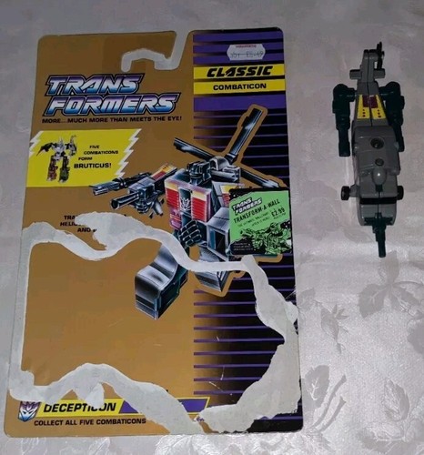 G1 1990 Transformers Combaticons - Onslaught + Vortex + Brawl + Blast Off + Card - Picture 8 of 22