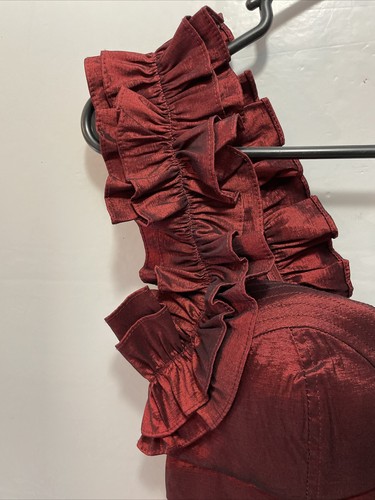 Entry Red Ruffle Sleeves Mini Dress women’s size L - Picture 2 of 5