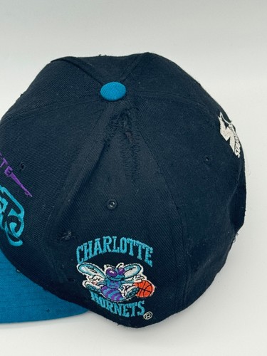 Charlotte Hornets Starter Vintage NBA Basketball Wool Snapback Sports Hat Cap - Picture 11 of 16
