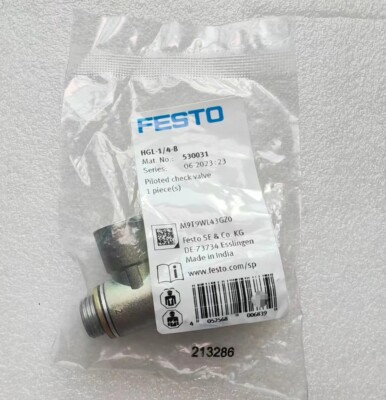 New Festo HGL-1/4-B 530031 Piloted non return valve