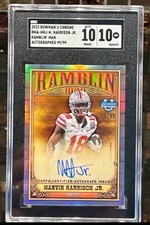 MARVIN HARRISON JR 2023 Bowman U Chrome Ramblin' Man Auto 99/99 SGC 10/10 SSP 