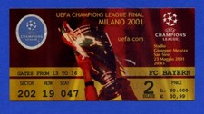 FINAL 2001 -- Bayern Munich v FC Valencia -- Champions League -- Ticket