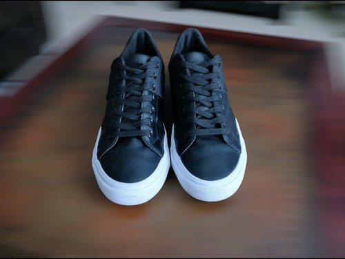 LONDON FOG Collection Herren Sneaker Schnürschuhe Schwarz Größe 8,5 LFM-TYLER