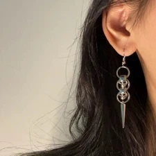 Men'S and Women'S Skeleton Pendant Earrings Alloy Hip-hop Earrings Party Jewelry