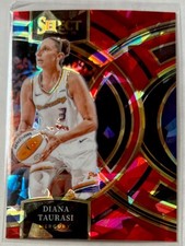 2024 WNBA Panini Select Diana Taurasi Premier Red Cracked Ice Prizm-#188 Mercury